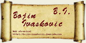 Bojin Ivašković vizit kartica